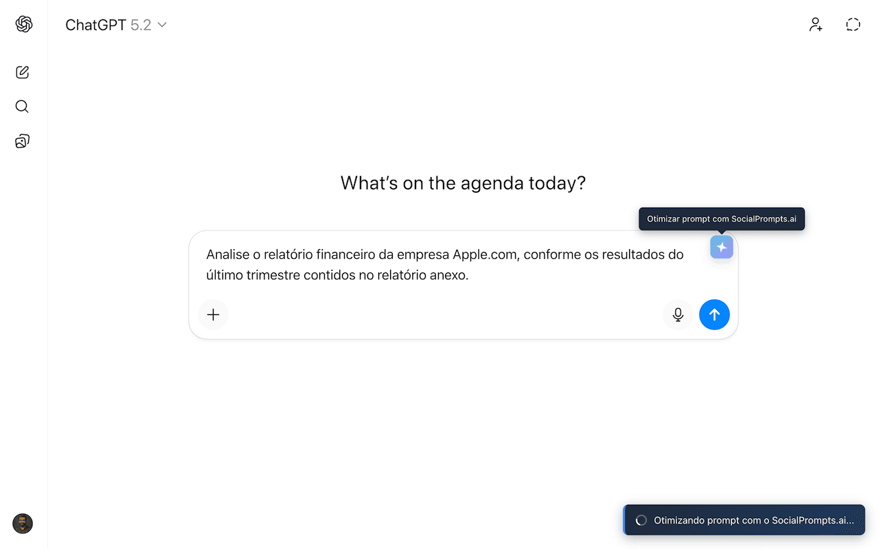 Otimize com 1 clique